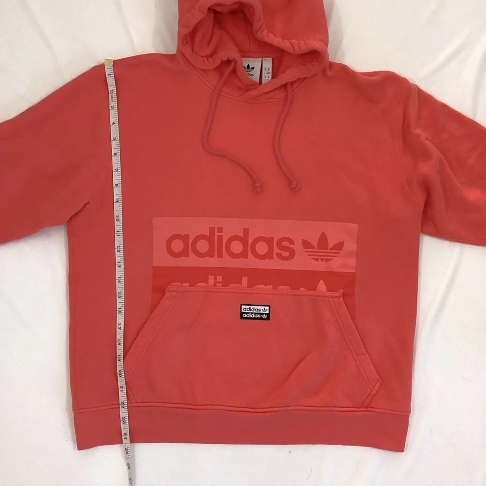 Adidas Originals Adicolor Repeat Logo Hoodie Red/Orange/Coral Men's Medium M